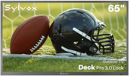 SYLVOX 65" Outdoor TV, 4K HDR 10, Dolby Atmos, Anti-Theft Lock Interface